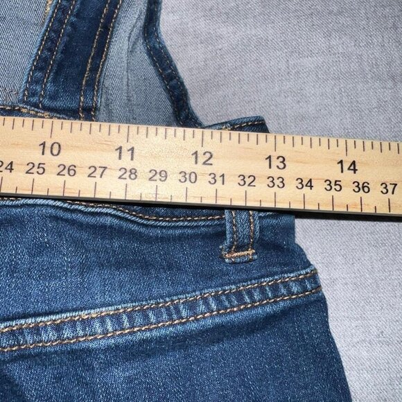 Free People Denim Overalls Size W25 Blue Denim Jumpsuit Summer Boho Festival - Picture 6 of 7
